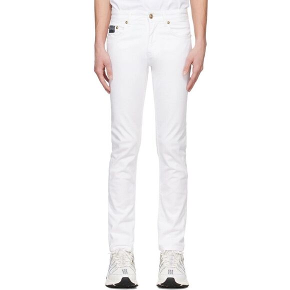 Versace Jeans Couture White Slim-Fit Jeans for Men NWT Size 29 - Picture 3 of 15